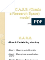 CARS Model (Create A Research Space) by John Swales (1990)