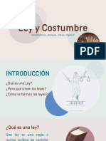 Presentación La Ley y La Costumbre (Erick Zavala) PDF