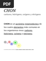 Importancia de los CHONPS en la vida | PDF | Alimentos | Nutrientes