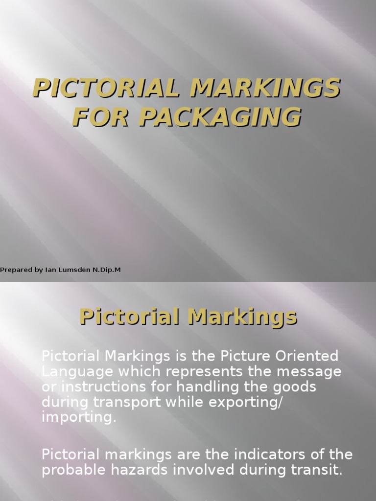 Pictorial Markings For Packaging | PDF | Packaging And Labeling | Materials