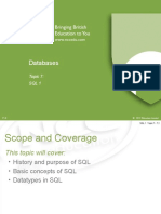 DBS - Topics 07 - SQL 1