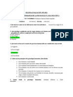 Segunda Evaluación Corrientes Contemporaneas de La Psicologia