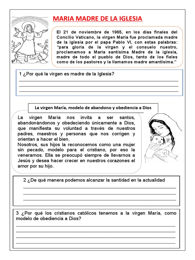 Maria Madre de La Iglesia | PDF