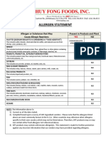 Allergen Statement PDF