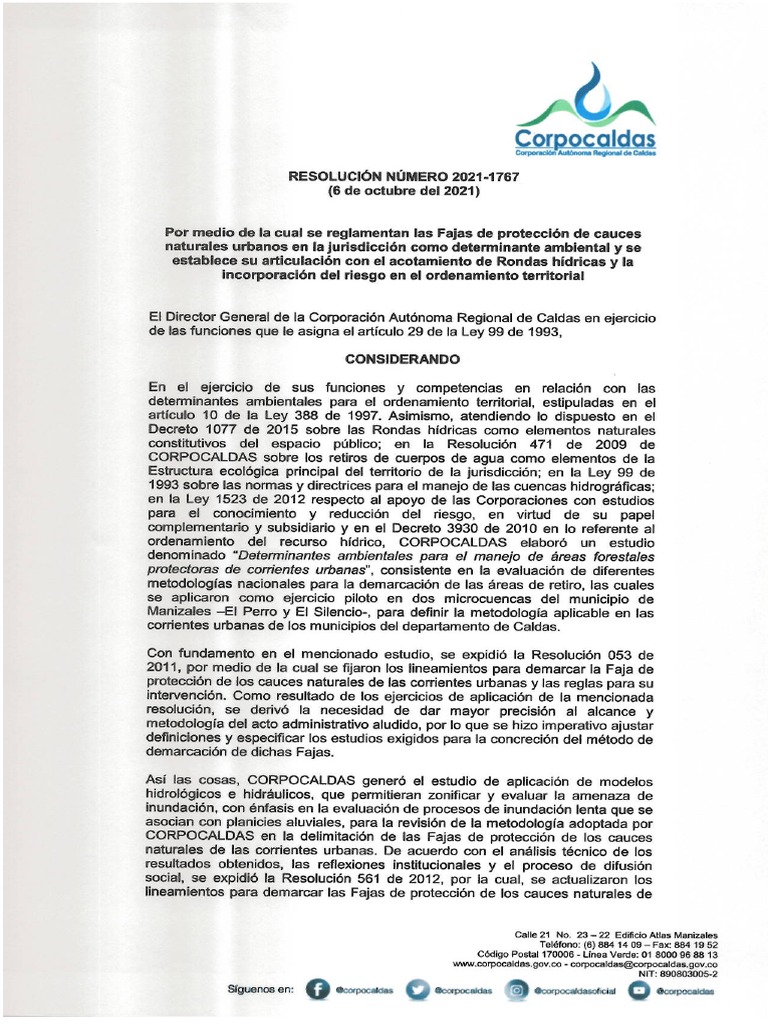 Resolucion 2021 1767 2 Pdf Pdf