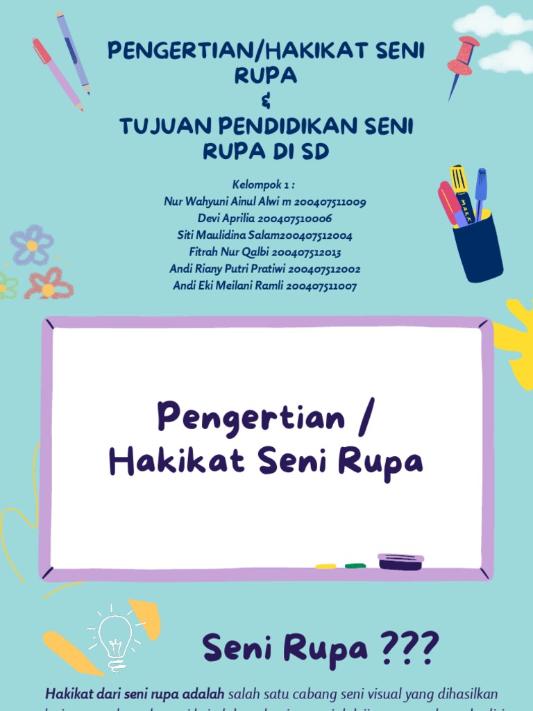 Hakikat dan Tujuan Pendidikan Seni Rupa | PDF