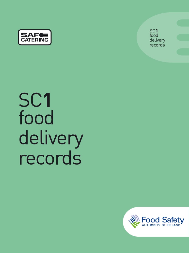 Safe Catering Pack 1 Food Delivery PDF | PDF