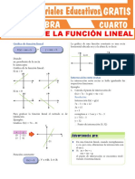 Gráfica de La Función Lineal para Cuarto Grado de Secundaria PDF