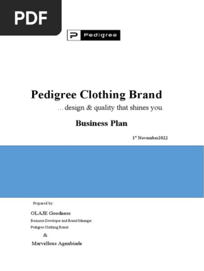 Pedigree business plan.docx