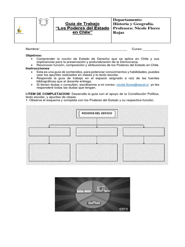 Poderes del Estado en Chile | PDF | Separación de poderes | Chile