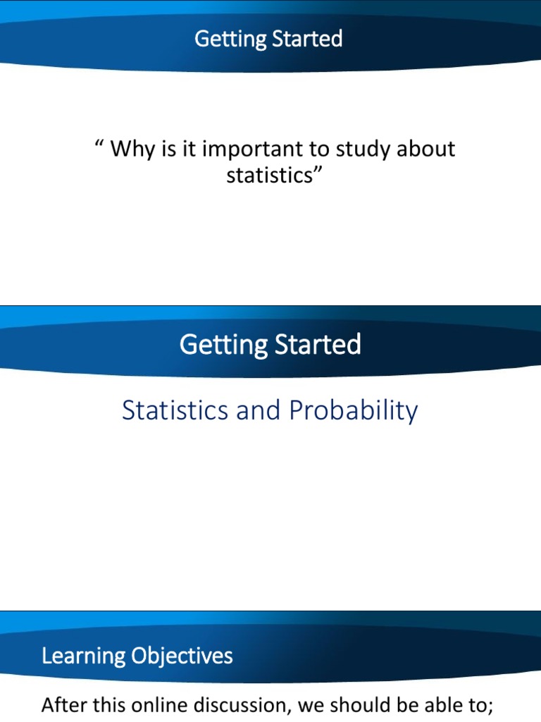 Intro To Statistics Online Curriculum