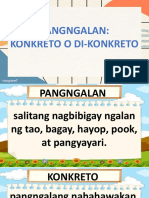 Pangngalang Konkreto at Di-Konkreto