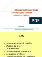 CONCEPTION ET CONSTRUCTION DE CAVES D'affinage DES TOMMES A CROUTES LAVEES