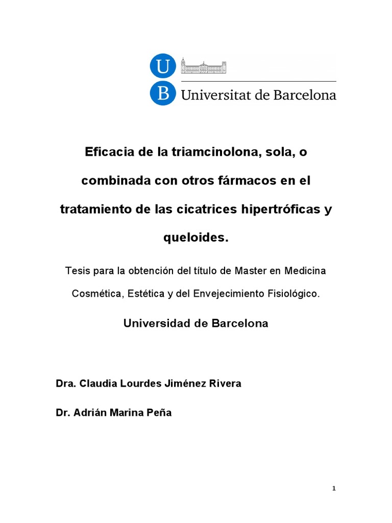 Cicatrices y Triamcinolona | PDF