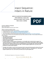 Fibonacci Sequence Numbers in Nature PDF