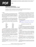 Determining Hardenability of Steel: Standard Test Methods For