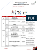 Bolet N Informativo. Semana Del 17 Al 21 de Abril de 2023