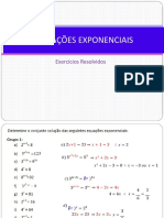 EQUACOES EXPONENCIAIS Questoes Resolvidas