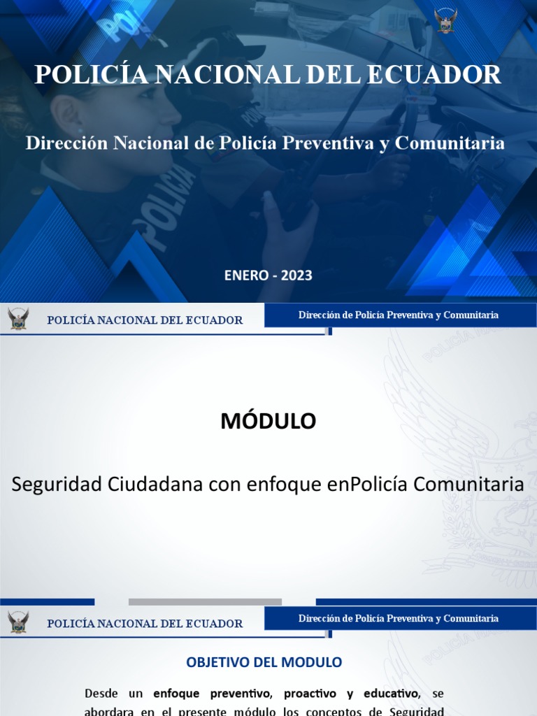Seguridad Ciudadana y Policía Comunitaria | PDF | Policía | Valores