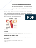 Struktur Dan Fungsi Organ Pada Sistem Reproduksi Perempuan Dan Oogenesis