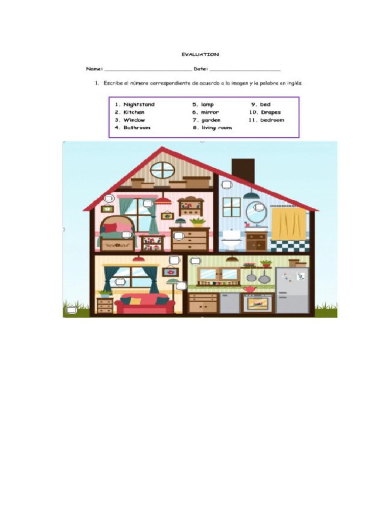 Partes de La Casa en Ingles PDF