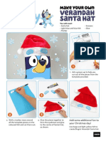 Bluey Verandah Santa Hat PDF