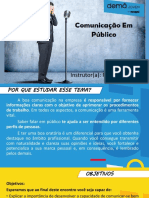 Slide 18 - Comunicação em Público em PDF