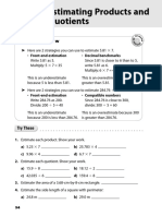 Annabelle - HW - Estimating Products and Quotients PDF