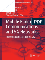 Mobile Radio Communications and 5G Networks: Nikhil Marriwala C. C. Tripathi Shruti Jain Dinesh Kumar Editors