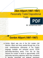 Gordon Allport's Trait Theory and Approaches to Personality