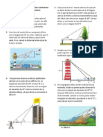 Taller Aplicaciones Razones Trigonométricas en Diferentes Contextos PDF