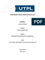 Foro Se Llama Integral Doble A La Función de Dos Variables, F (X, Y) PDF