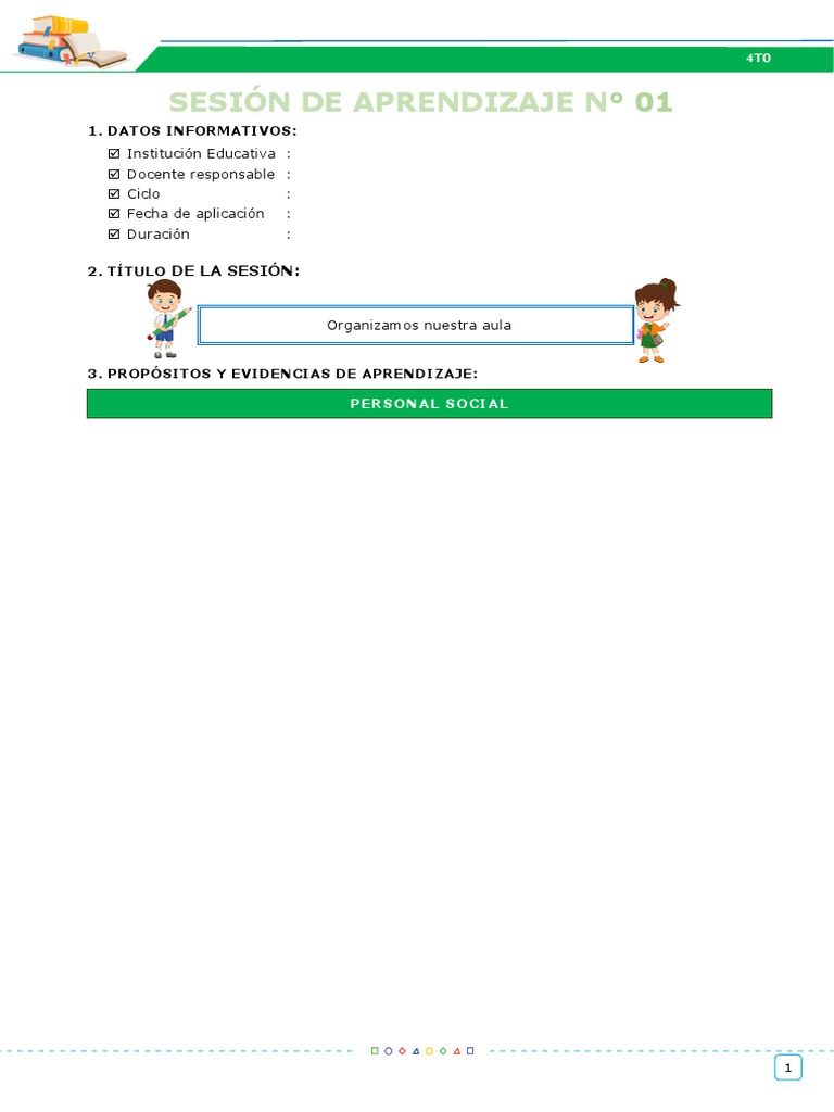 Organización del Aula en 4to Grado | PDF