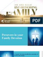 Persevere in Your Family Devotion