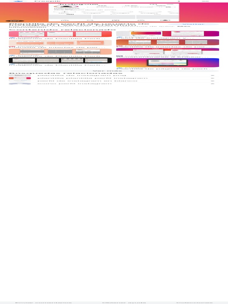 Perfil de Instagram Plantilla - Búsqueda de Google PDF | PDF