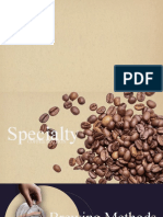 Coffee Brewing Methods PowerPoint Morph Animation Template Brown Variant