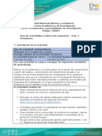 Guía de Actividades y Rúbrica de Evaluación - Fase 1 - Pre-Saberes PDF