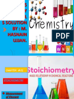 11th Class Chemistry Numerical Solutions