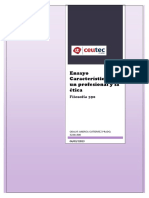 Ensayo Características de Un Profesional y La Ética - Odalys PDF