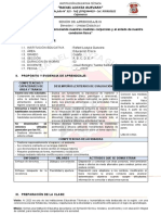 1 - (4° Grado) Unidad Didáctica 1 - Sesión de Aprendizaje 1