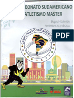 XX Sudamericano Atletismo Master Bogota 2022