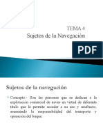 Tema 4 SUJETOS DE LA NAVEGACION