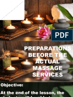 #4 p.150-154 PREPARATIONS BEFORE THE ACTUAL MASSAGE SERVICES