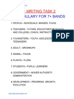 Ielts Writing Task 2 Vocabulary For 7+ Bands