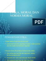 Etika, Moral Dan Norma Moral