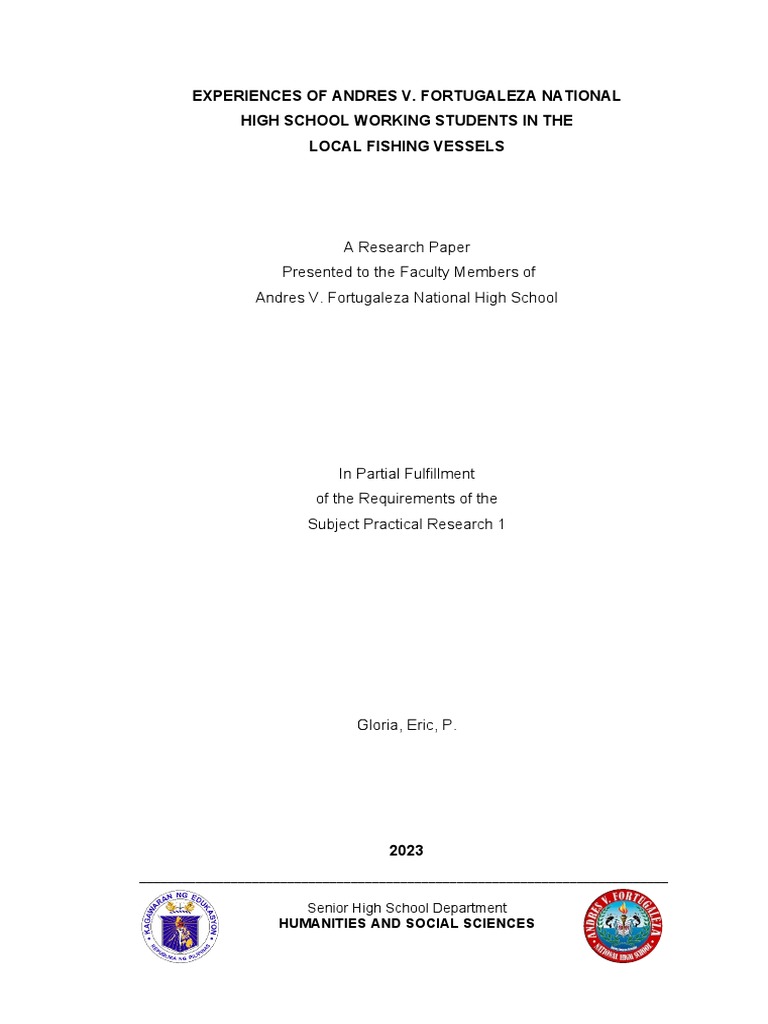 Experiences of Working Students in Local Fishing - RRL Synthesis | PDF