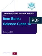 Item Bank - Science Class 10 PDF