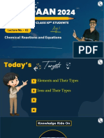 Chemical Reactions and Equations 02 - Class Notes - (Udaan 2024)