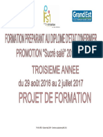 80 Projet de Formation 3ème Année PDF