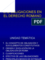 LAS OBLIGACIONES EN EL DERECHO ROMANO